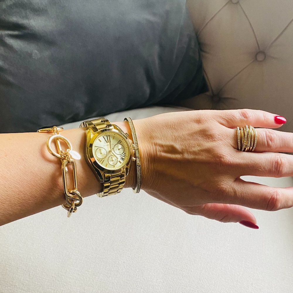 Michael Kors gold plated watch